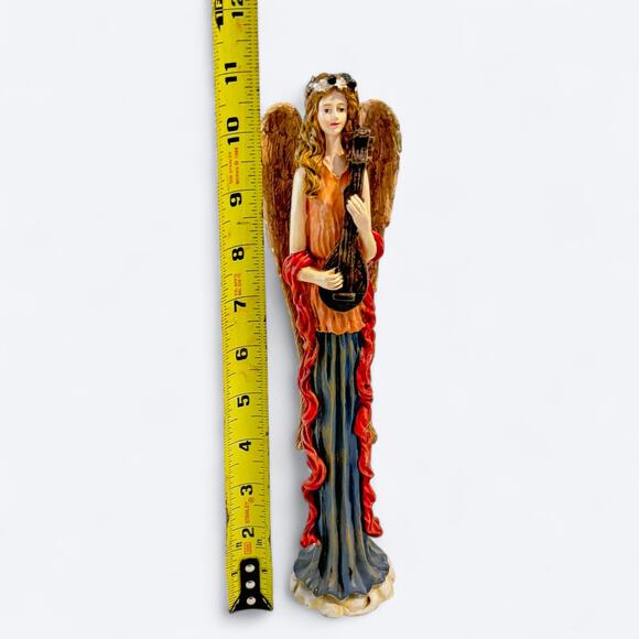 VTG 90s Hallmark Fairy Angel with Lute 11" Figurine, Renaissance Fairy Music - Picture 9 of 9